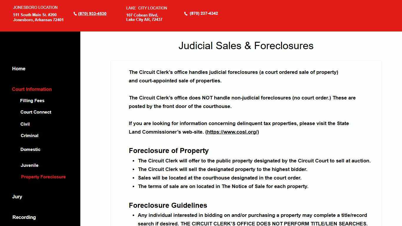 Property Foreclosure | Craighead Circuit Cl